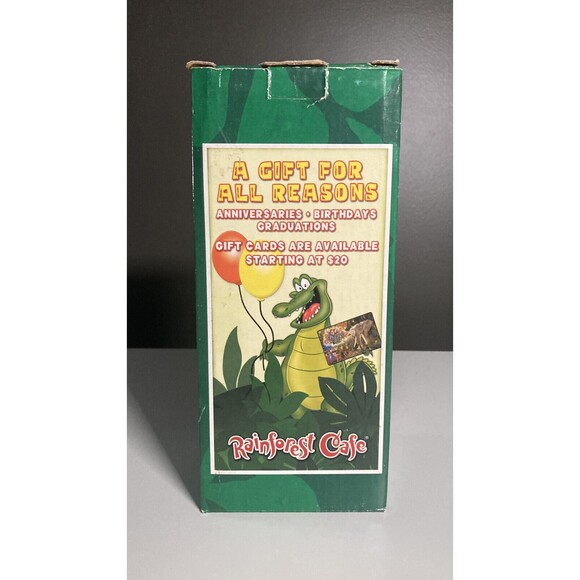 Rainforest Cafe Glass • Trump Plaza, Atlantic City • 8.25" 22 fl.oz New Open Box - Picture 3 of 7